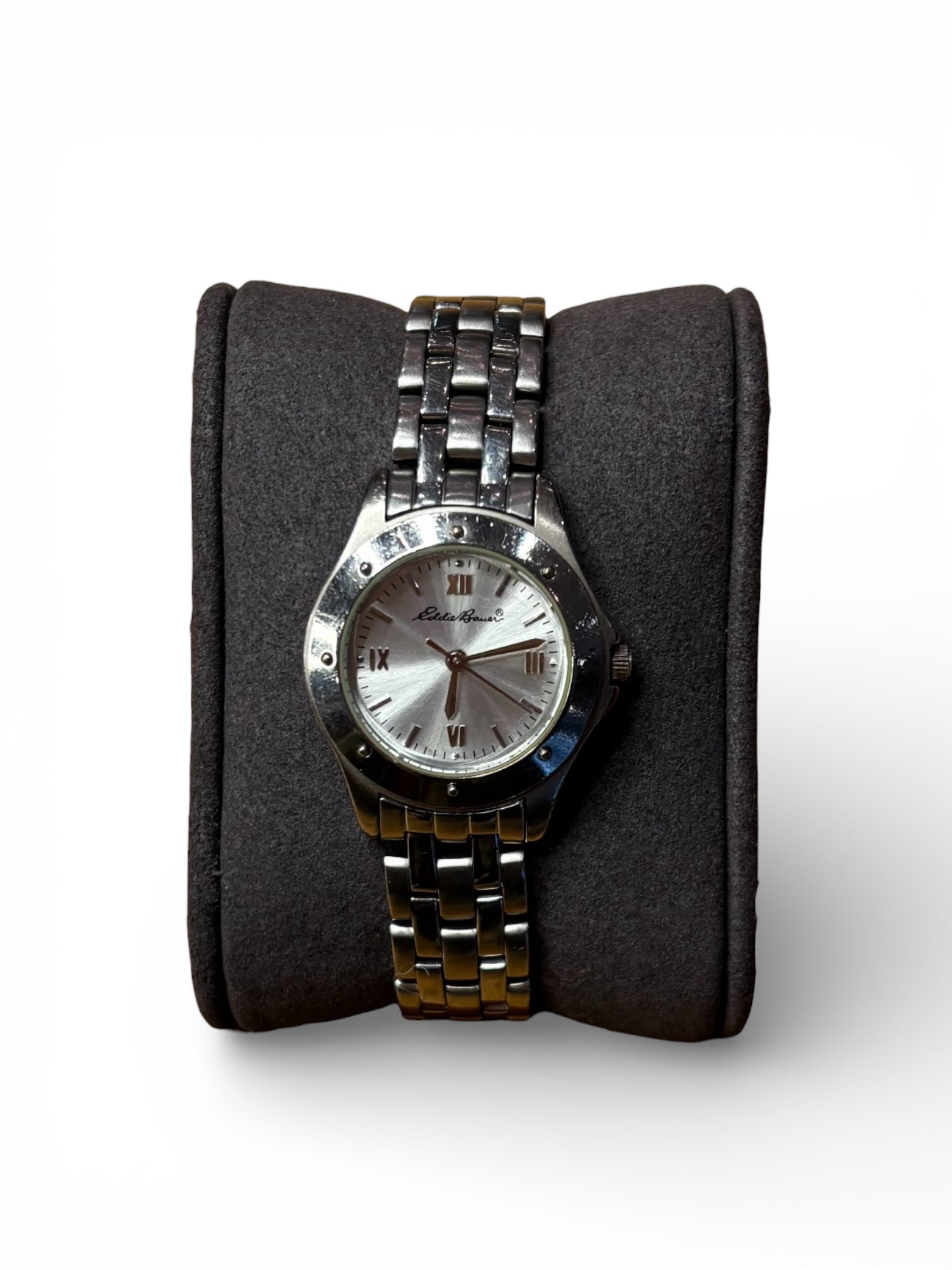 Eddie Bauer Silver Circle Dial Stainless Silver Band