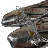 Vivienne Westwood Silver Bow Ballet Flats