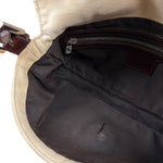 Fendi FF Canvas Baguette