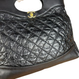 Chanel 31 Black Leather Quilted Shopping Clutch Shoulder Bag 2018