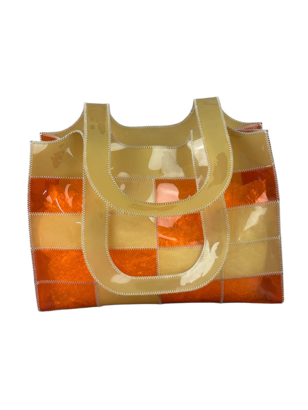 Chanel Vintage Vinyl Patchwork Naked Tote 1997