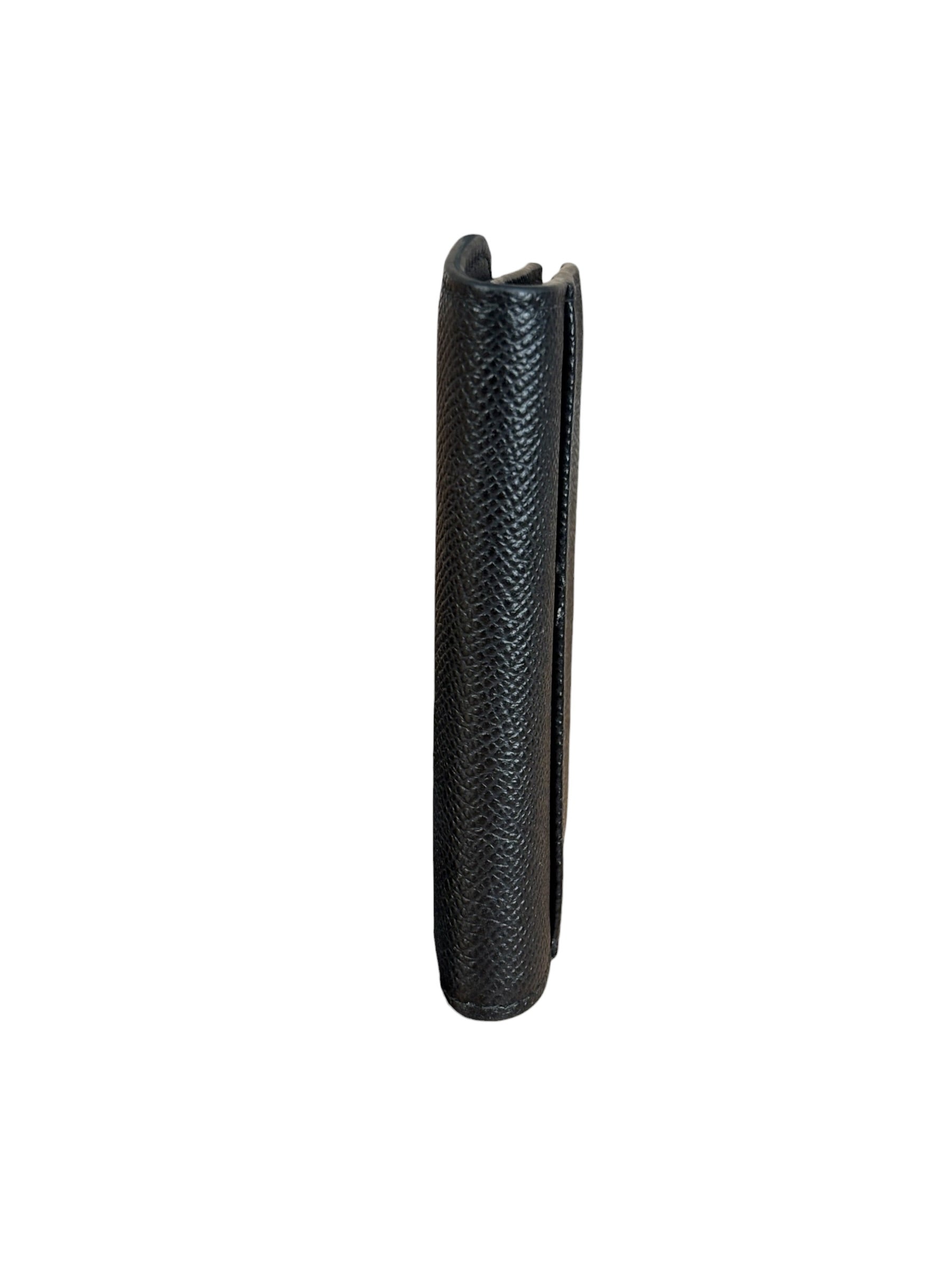 Christian Dior Black Bloom Flap Card Holder