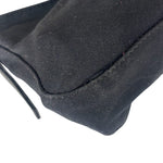 Fendi Black Leather Trim Crossbody Neoprene Baguette