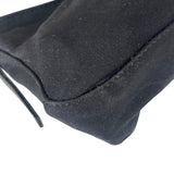 Fendi Black Leather Trim Crossbody Neoprene Baguette