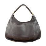 Fendi Brown Selleria Leather Hobo Bag