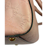 Gucci Pink Leather Guccissima Two-Way Boston Bag
