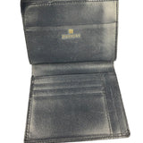 Givenchy Vintage Navy Blue Leather Compact Emblem Wallet 4G