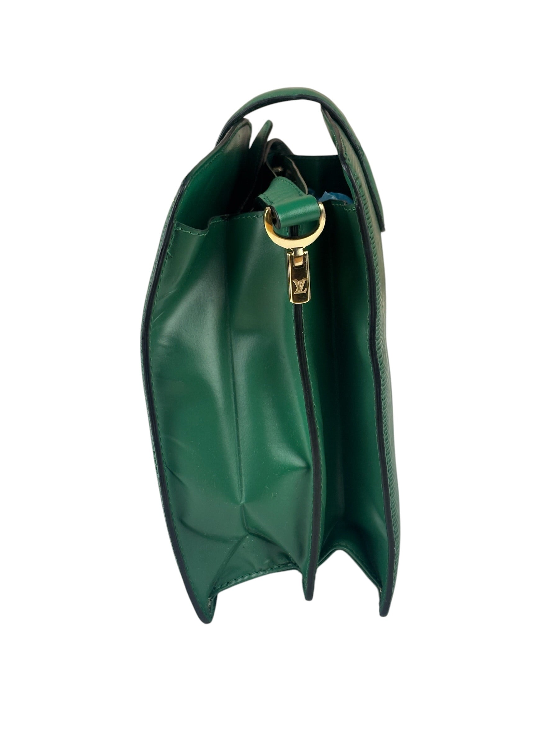 Louis Vuitton Borneo Green Epi Leather Capucines Crossbody Bag