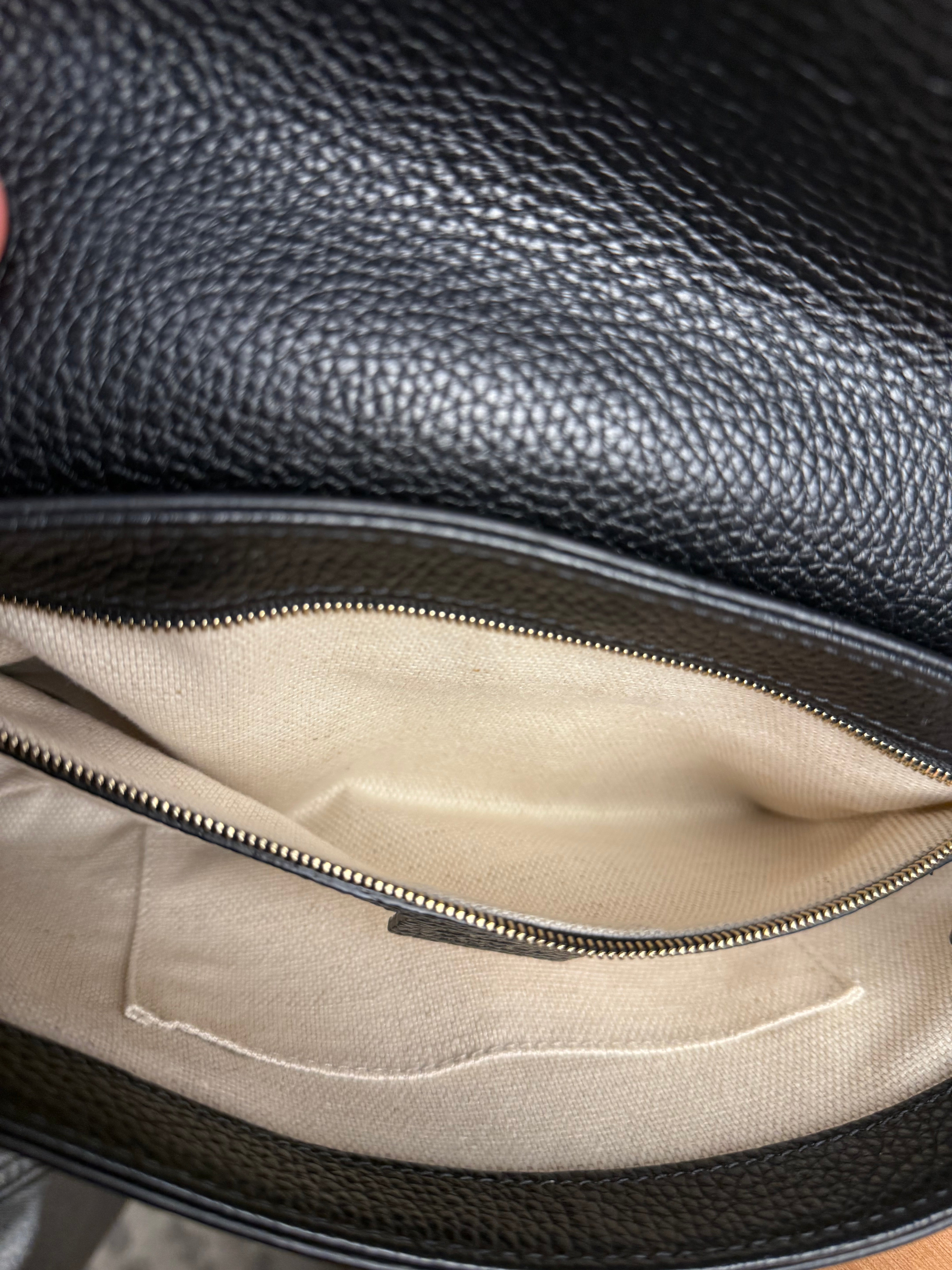 Gucci GG Soho Black Leather Chain Bag