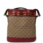 Gucci x Doraemon Bicolor Mini GG Supreme Bucket Bag