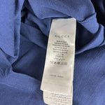 Gucci Navy Tennis Print Long Sleeve Top