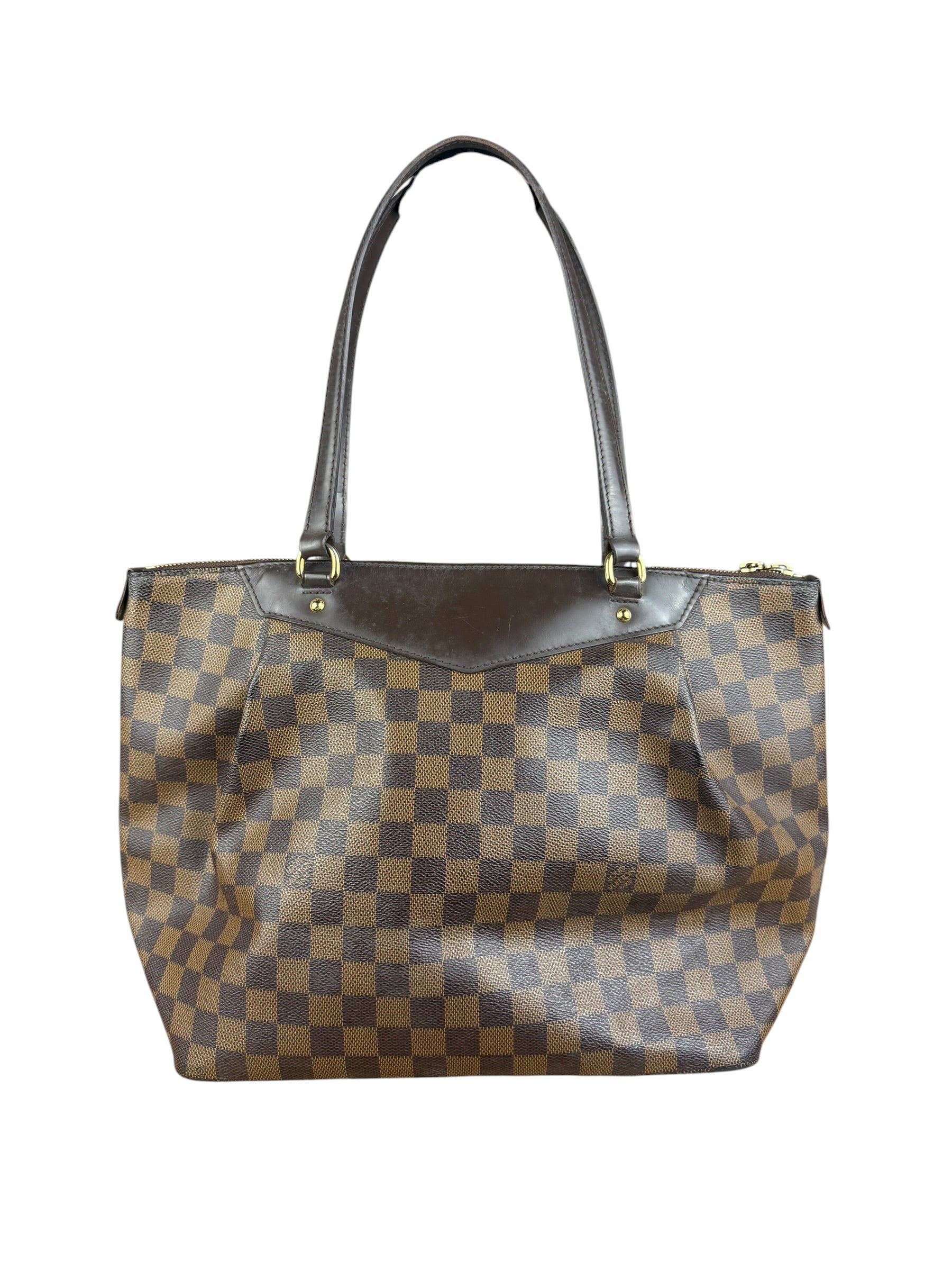 Louis Vuitton Canvas Damier Ebene Totally Shoulder/Tote Bag
