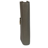 Gucci Grey Leather Wallet On Chain