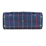 Burberry Blue Nova Check Vintage Boston Bag