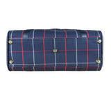 Burberry Blue Nova Check Vintage Boston Bag