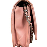 Chanel Pink Patent Quilted Wallet on Chain Bag 2012
