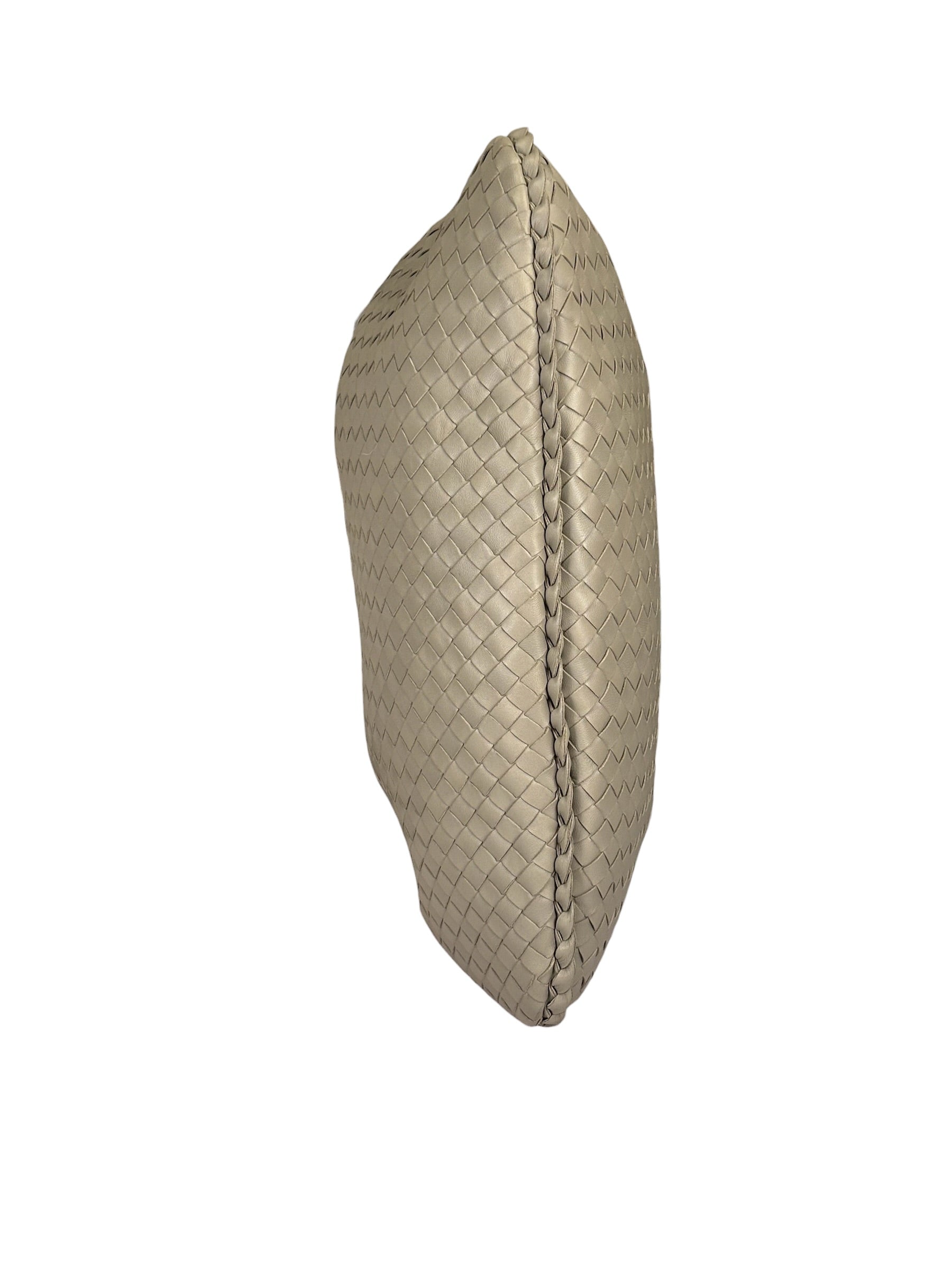Bottega Veneta Grey Intrecciato Hobo Bag
