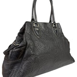 Fendi Black Leather Etniko Du Jour Shoulder Bag