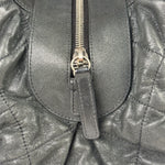 Chanel Grey Iridescent Quilted Leather Chic Bowling Shoulder Bag 2010