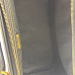 Fendi Brown/Black Leather Pequin Boston Bag