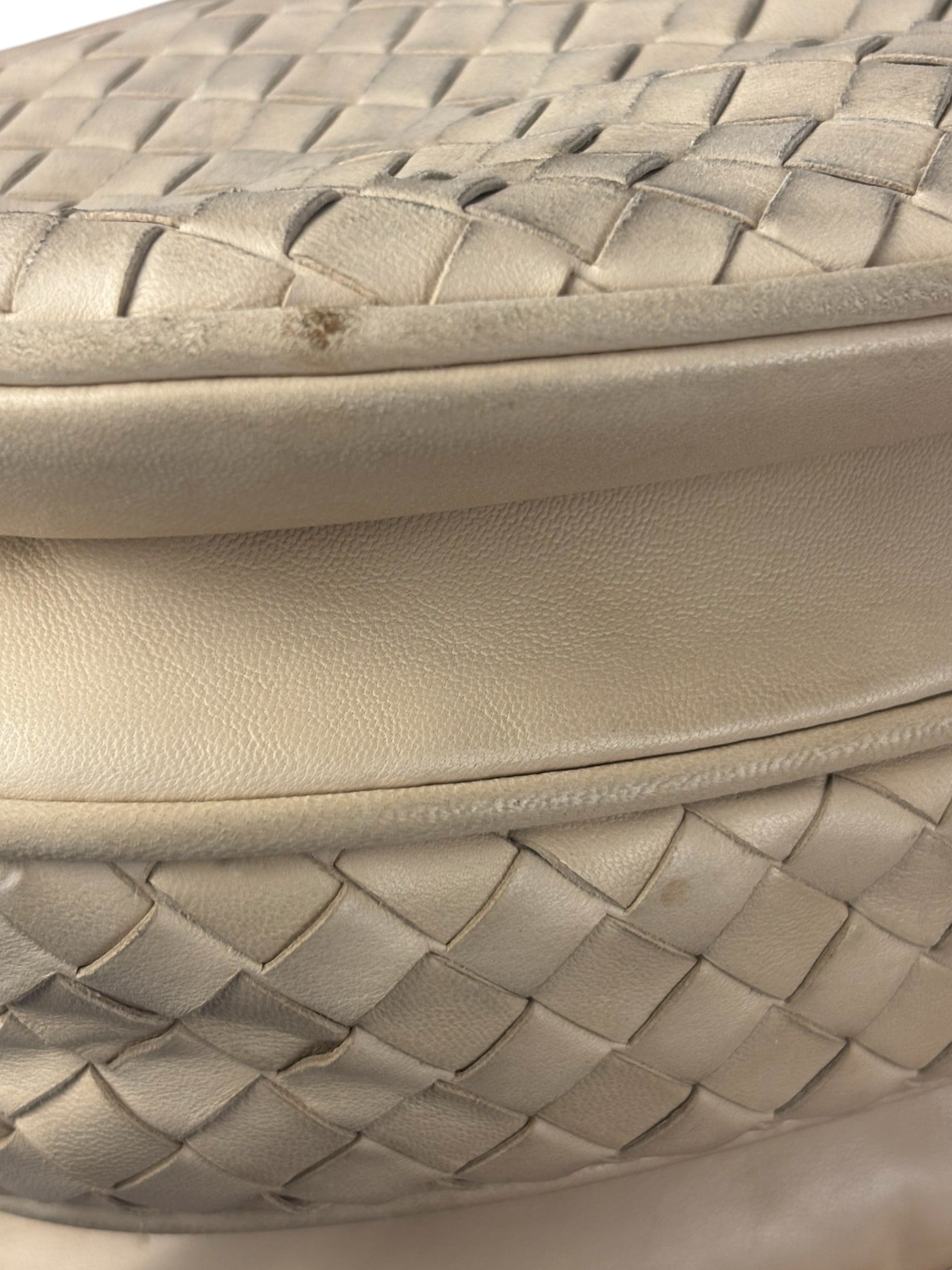 Bottega Veneta Vintage Beige Intrecciato Crossbody