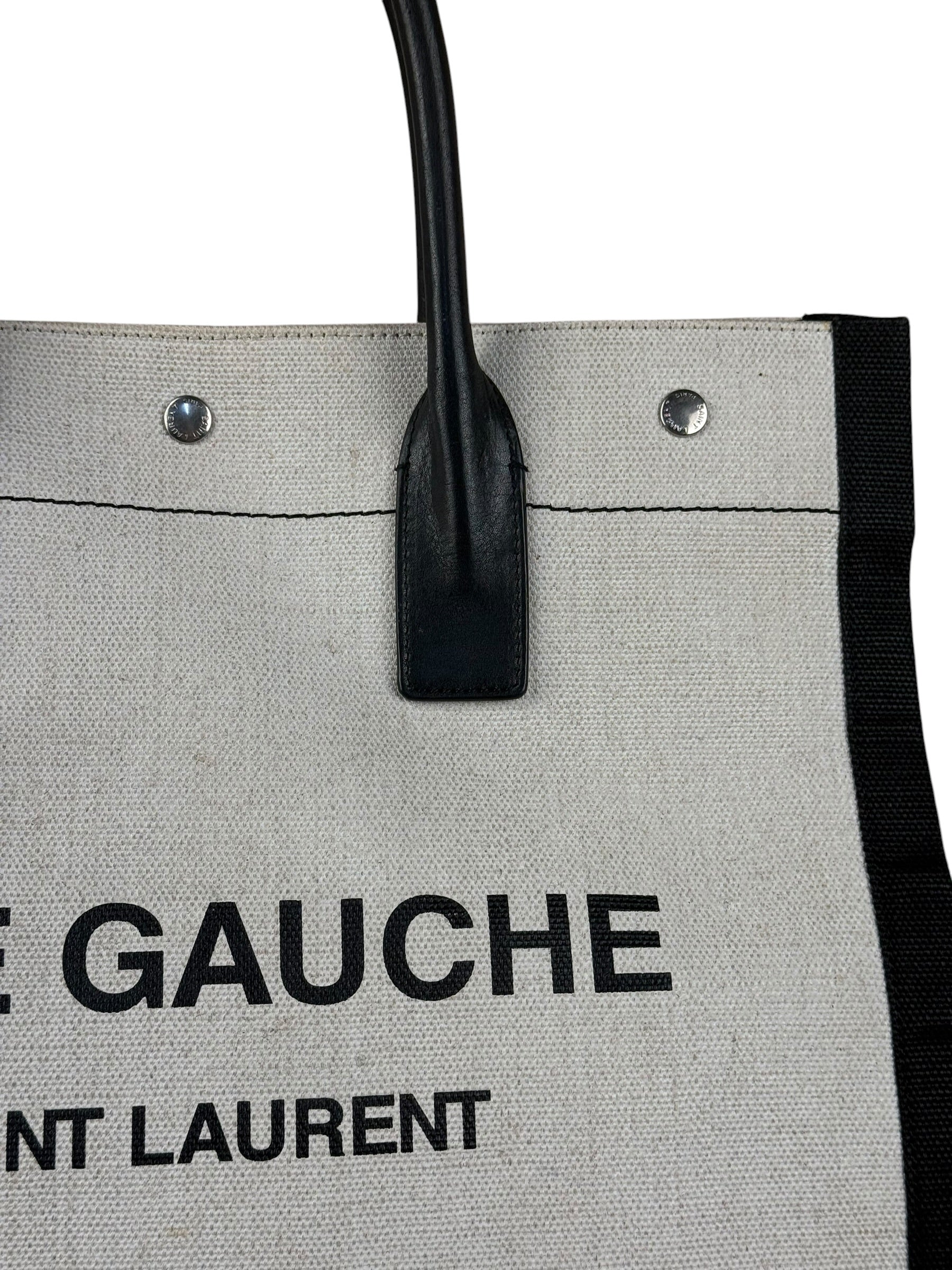 Yves Saint Laurent  Beige Rive Gauche Tote Bag
