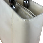 Christain Dior Leather Chrome Beaded Malice Tote Bag