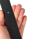 Gucci Black Monogram GG Buckle Belt