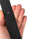 Gucci Black Monogram GG Buckle Belt