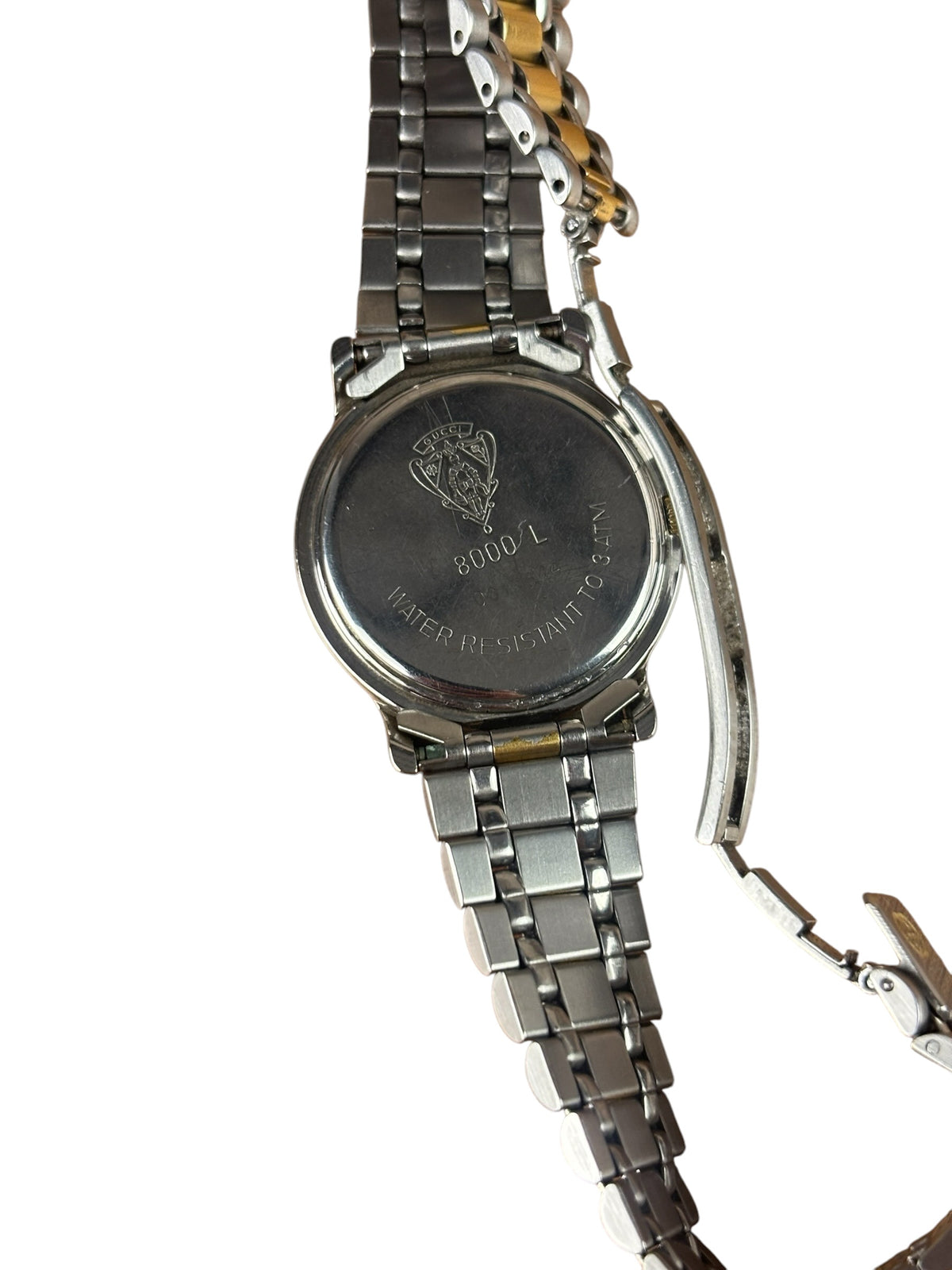 Gucci 8000L Black Dial 2-Tone