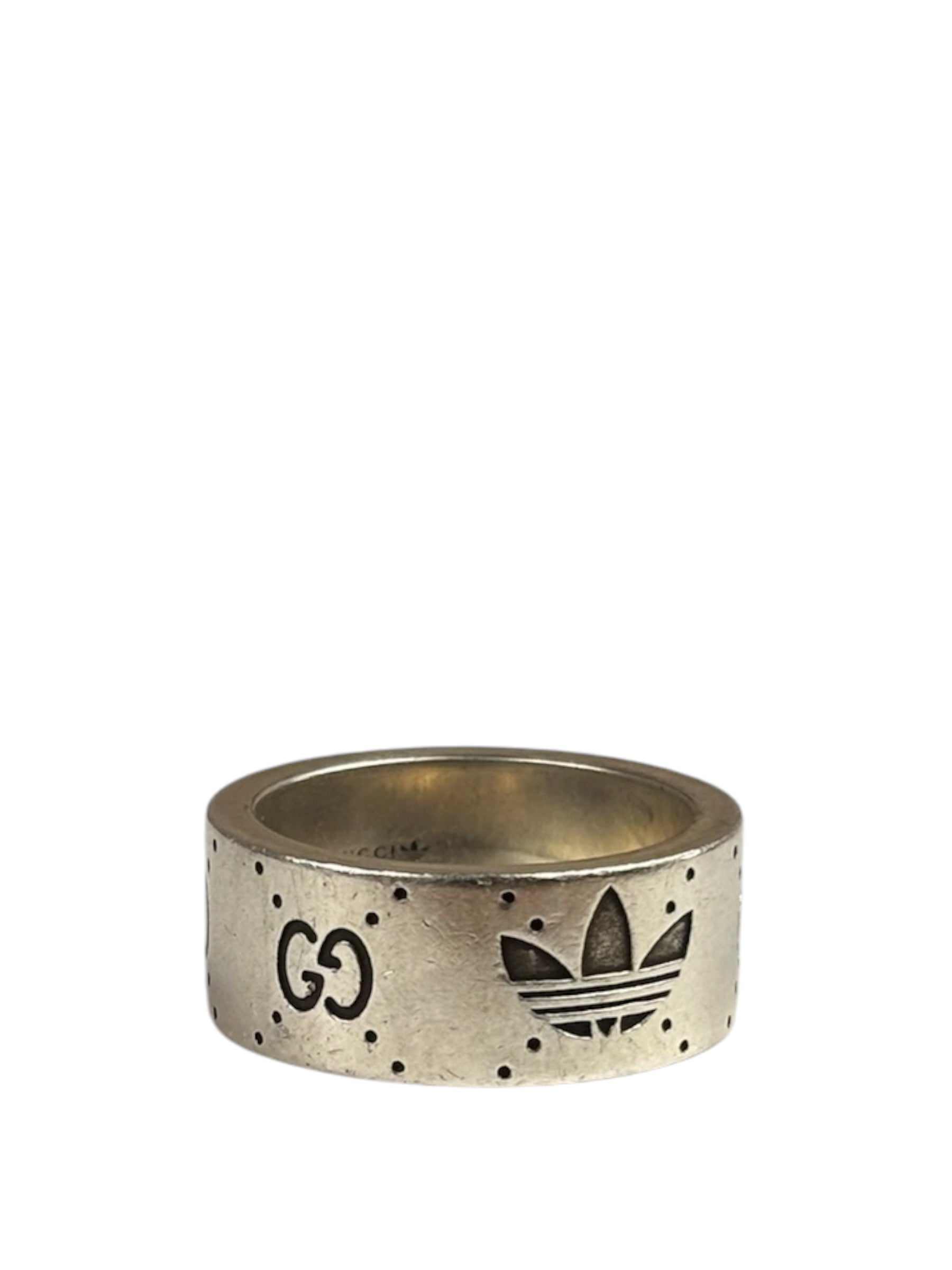 Gucci x Adidas GG Engraved Wide Ring