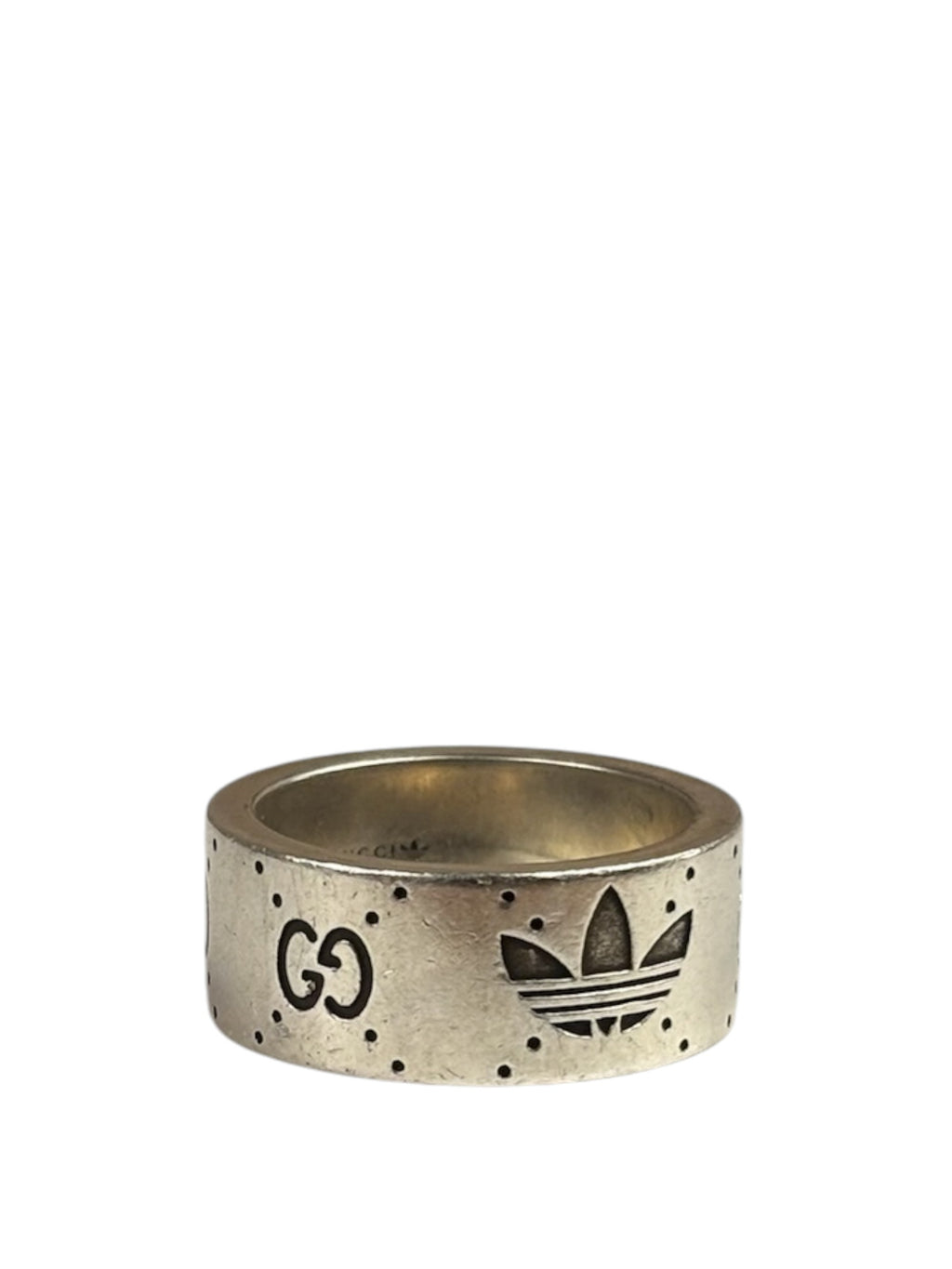 Gucci x Adidas GG Engraved Wide Ring