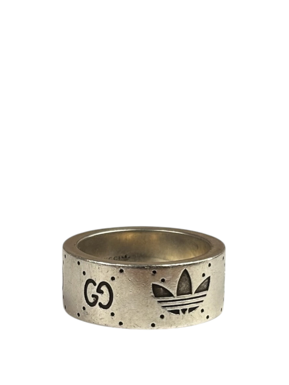 Gucci x Adidas GG Engraved Wide Ring
