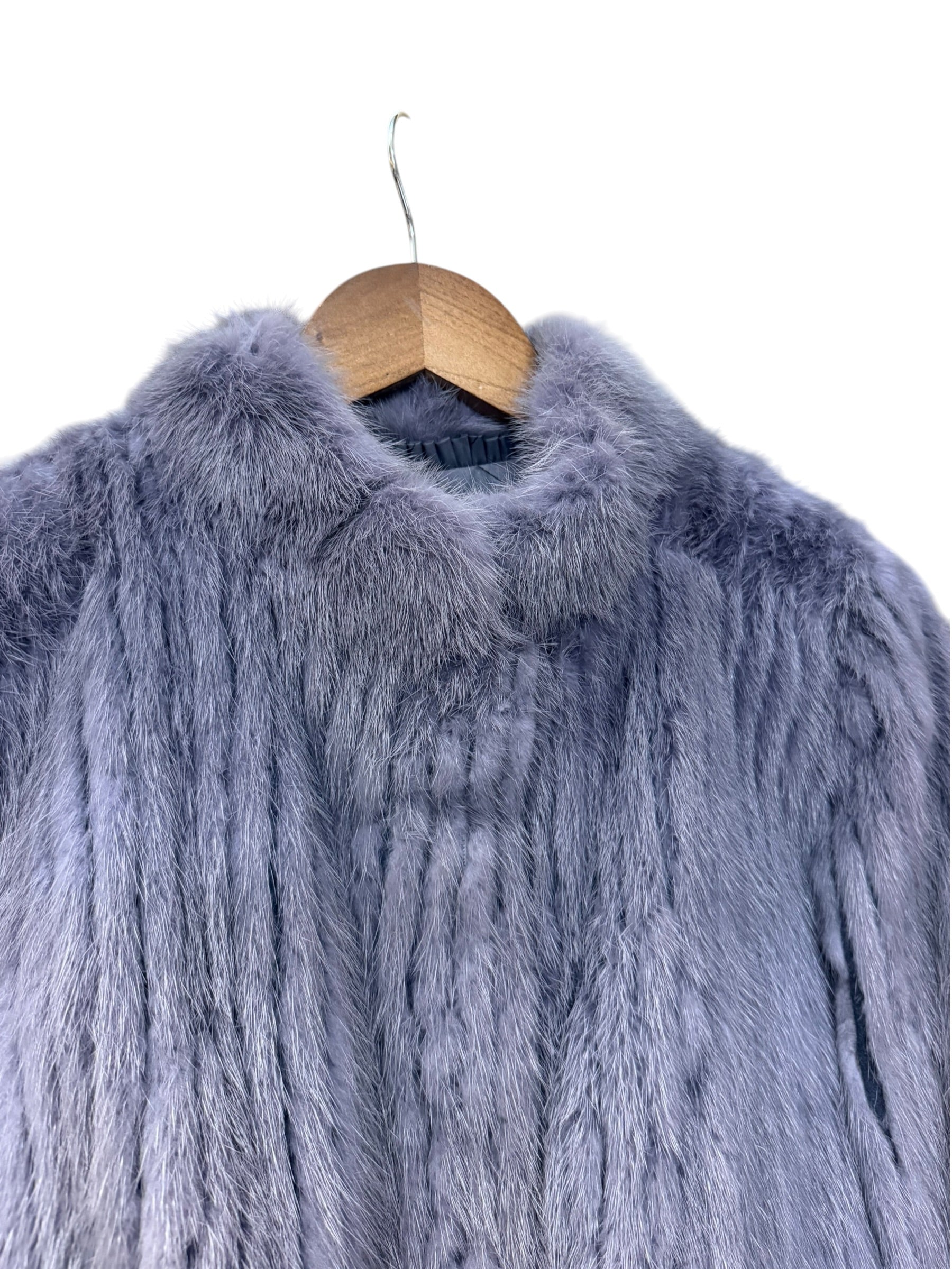 Vintage Moonbat Light Violet Mink Fur Coat