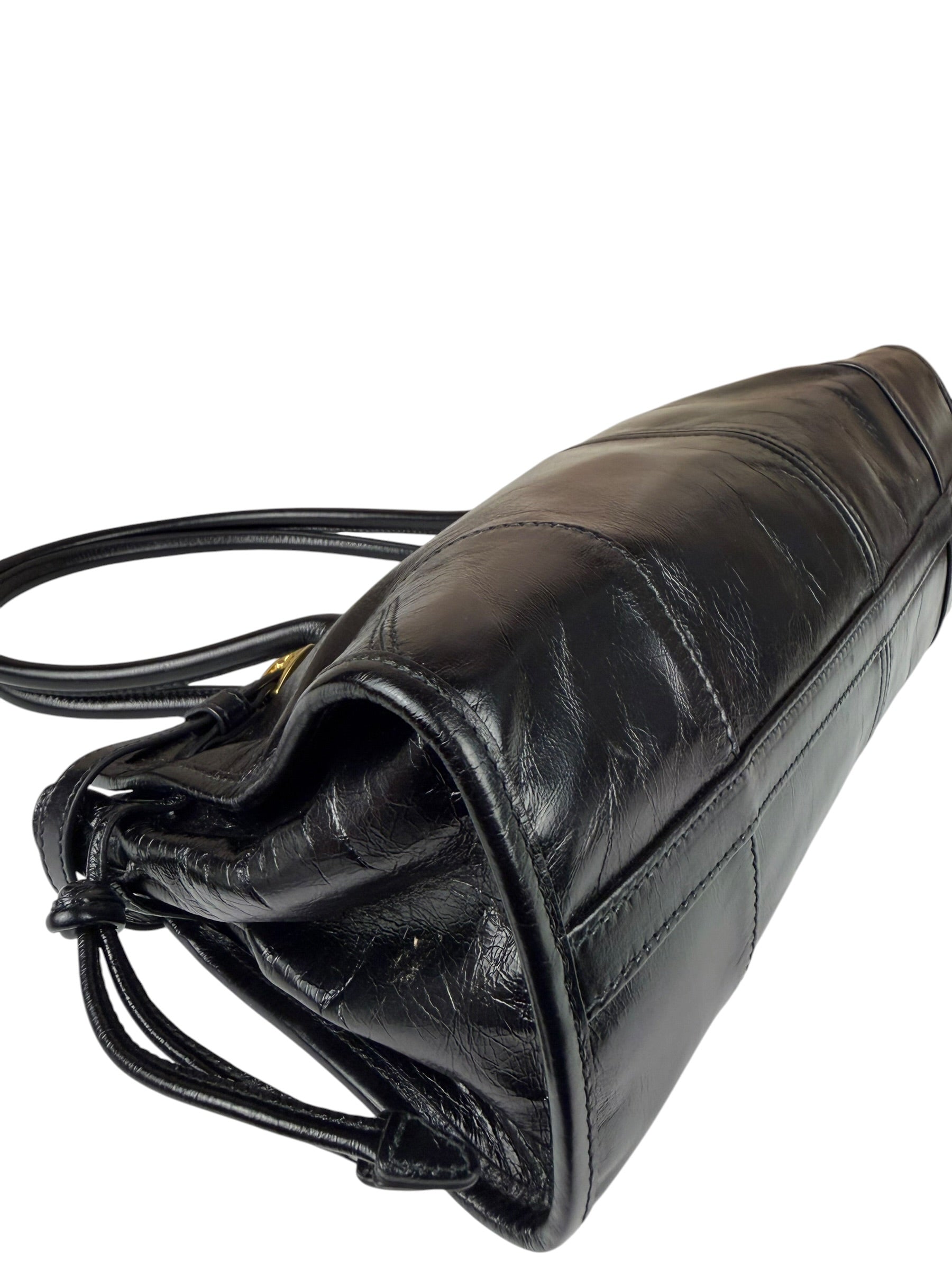 Prada Black Bonnie Calfskin Shoulder Bag