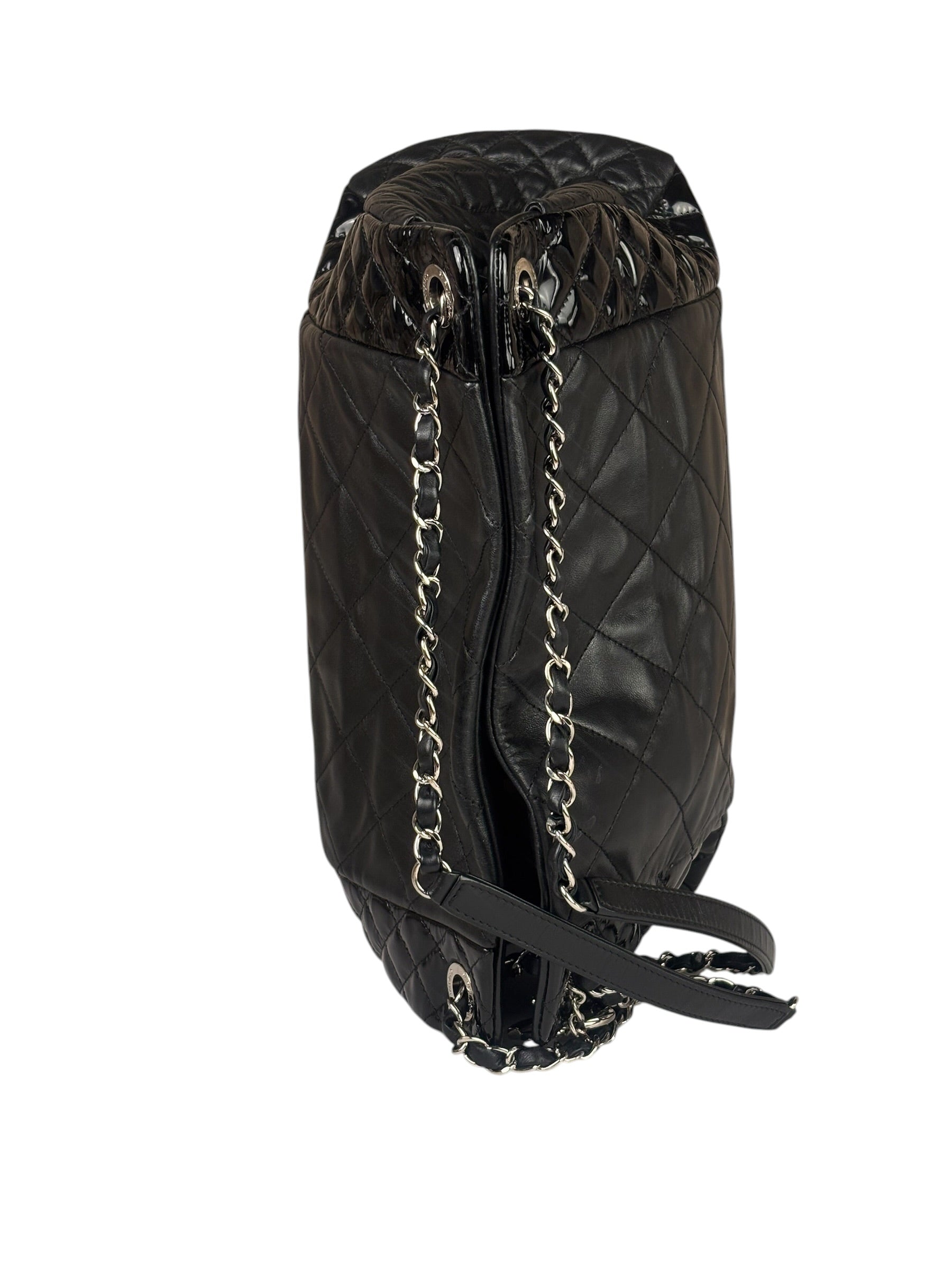 Chanel Black Quilted Leather Tote Bag 2014
