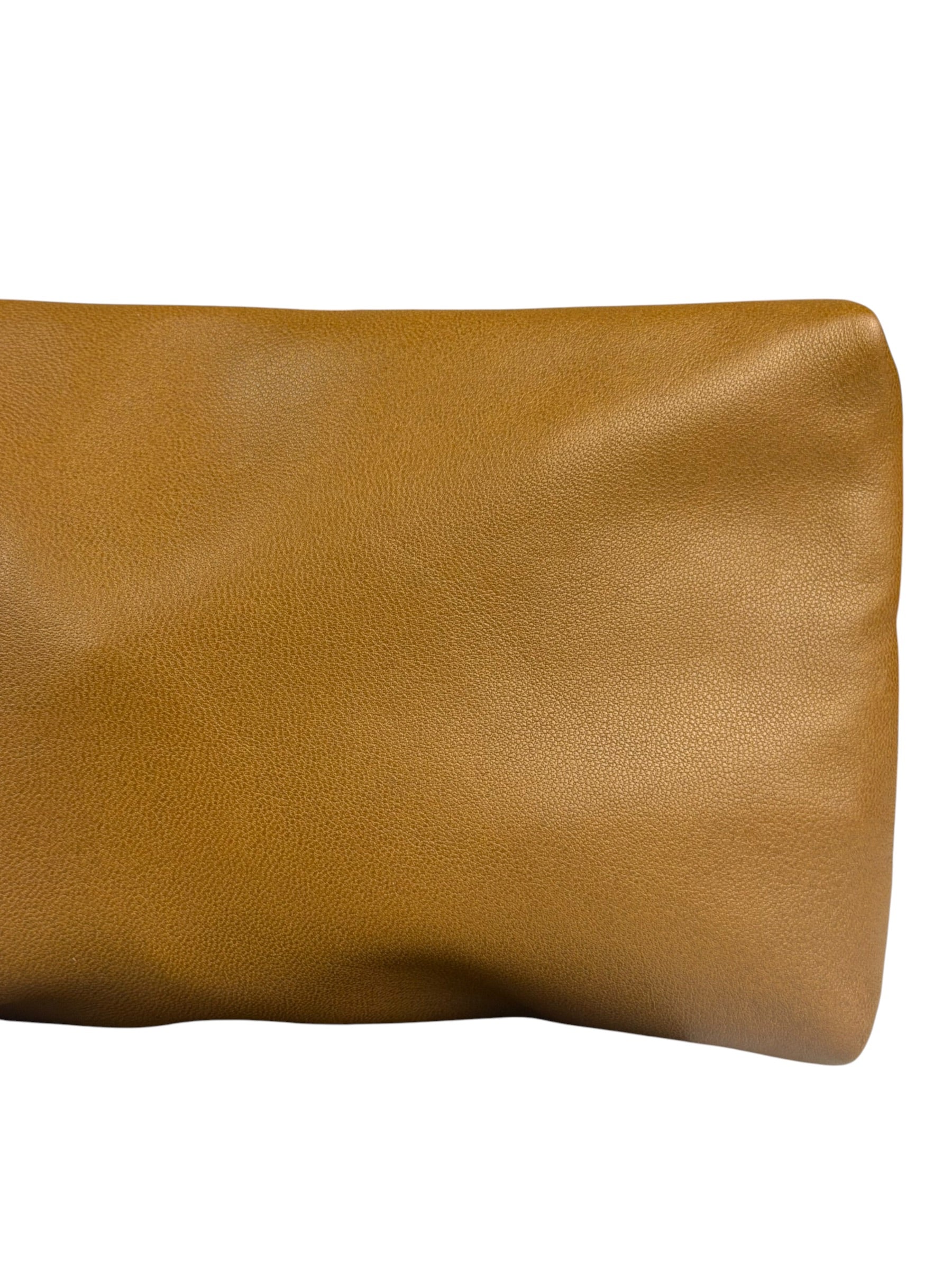 Longchamp Camel Leather Cosmetic Pouch