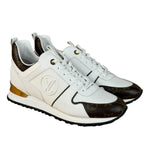 Louis Vuitton White/Brown Run Away Sneakers