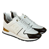 Louis Vuitton White/Brown Run Away Sneakers