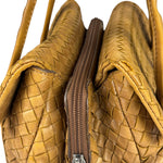 Bottega Veneta Tan Brown Intrecciato Shoulder Bag