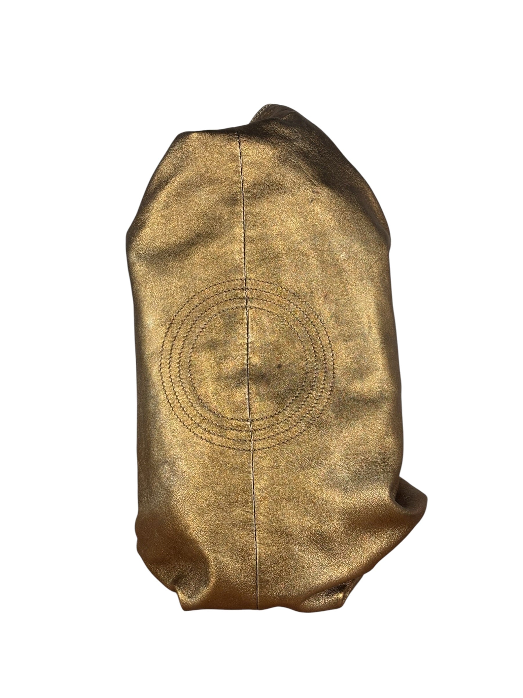 Loewe Vintage Metallic Brown Nappa Aire Hobo Tote Bag