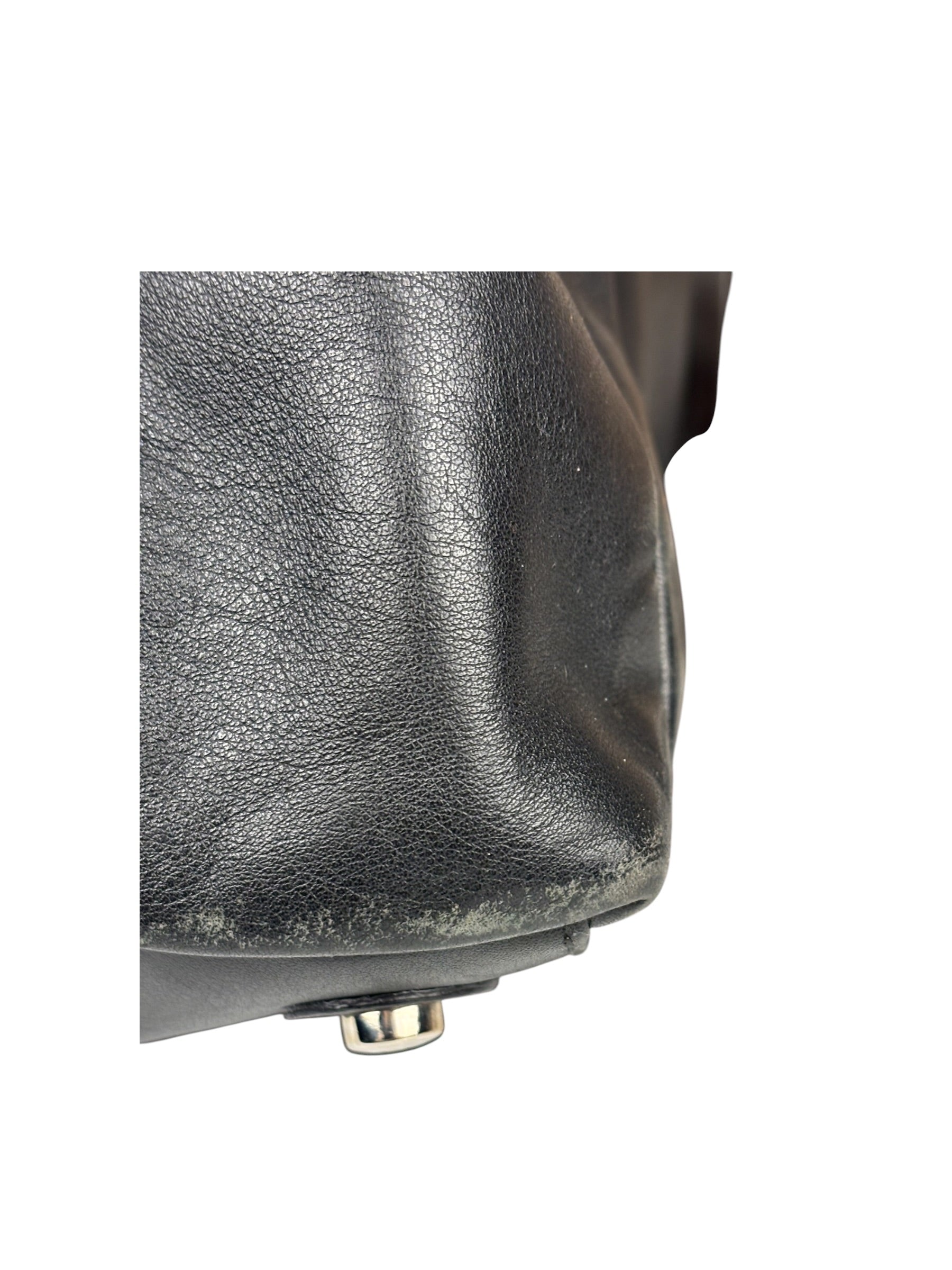 Christian Dior Vintage Black Leather Le Trente Shoulder Bag