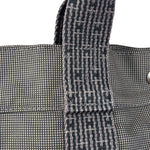 Hermes Grey Canvas Herline Tote Bag