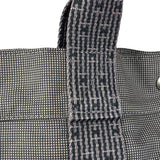 Hermes Grey Canvas Herline Tote Bag