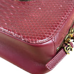 Chanel Burgundy Python Quilted Leather Vanity Two-Way Bag 2017