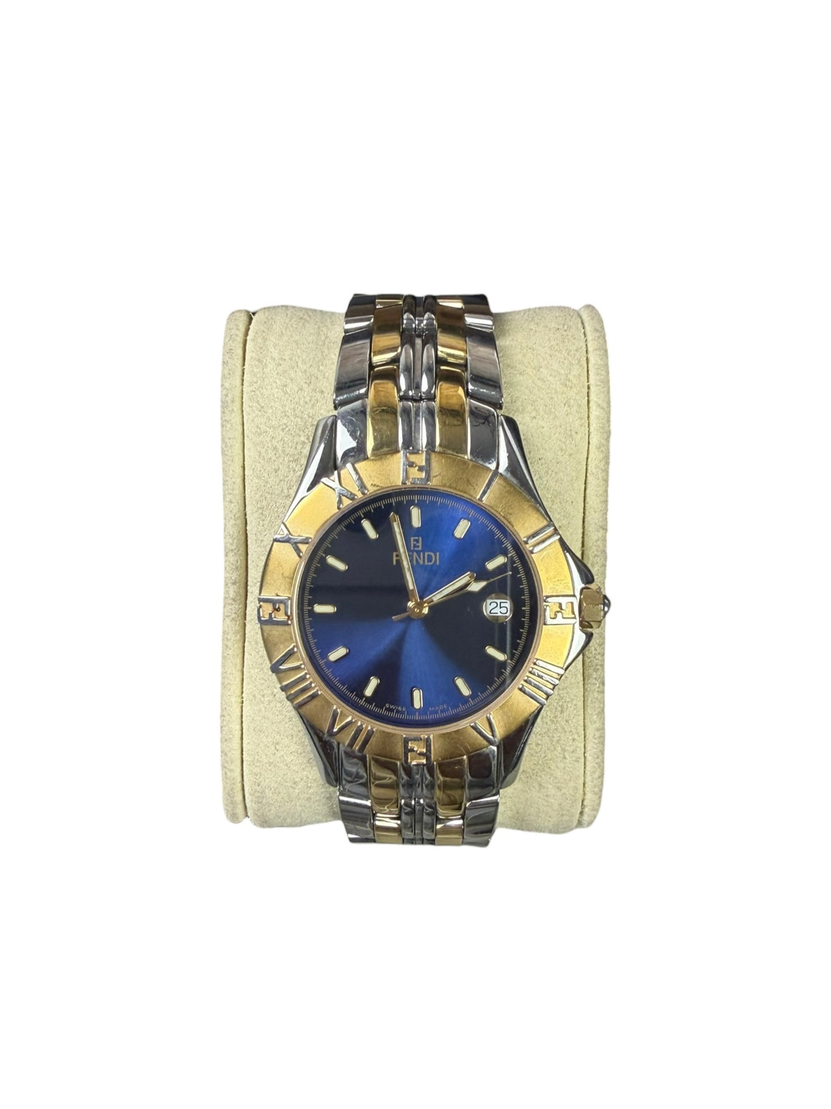 Fendi 2 Tone Orologi Blue Dial Watch