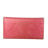 Balenciaga Pink Leather Moto Long Wallet