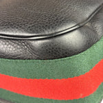Gucci Black Leather Heritage Horsebit Hobo Bag