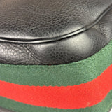 Gucci Black Leather Heritage Horsebit Hobo Bag