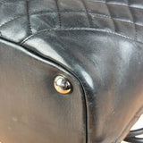 Chanel Black Leather Cambon Ligne large Tote Shoulder Bag 2004
